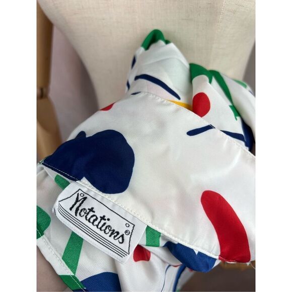 Vintage 1990s Notations Geometric Top Medium Large Abstract - Picture 6 of 7